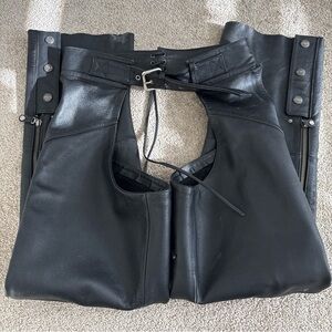 Harley-Davidson Black Leather Jacket with Winged Logo Patch